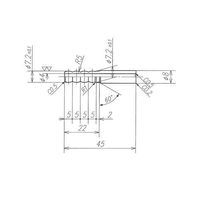 エスコ φ8mm スリーブ用ホースニップル(φ7.2mmタケノコ) EA426CK-1 1セット(40個)（直送品）