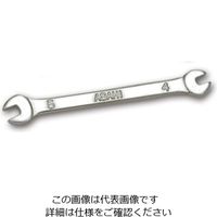 エスコ 4 x5mm/ 91mm 両口スパナ(ミニ) EA615BE-2 1セット(15本)（直送品）