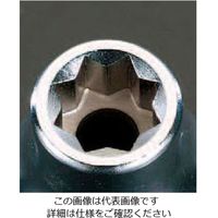 エスコ 1/4”DRx 7mm ソケット(二重4角) EA618AL-7 1セット(10個)（直送品）