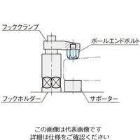 エスコ M6 x 7mm [ボールエンド]ボルト EA948DM-1 1セット(4個)（直送品）