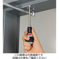 エスコ ドライバーハンドル(ラチェット式・電工型) EA564AK-1 1セット(3本)（直送品）