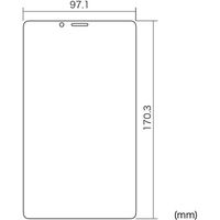 サンワサプライ NEC LAVIE Tab E 7.0型 TE507/KAS用液晶保護指紋防止光沢フィルム LCD-LTE507KFP 1枚
