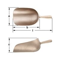 エスコ 140x360mm スコップ(ノンスパーキング) EA642KW-4 1個（直送品）