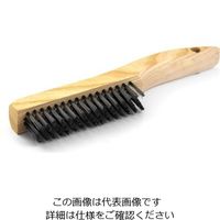 エスコ 25x250mm 柄付ブラシ(薄毛/カーボンスチール) EA109BD-22 1セット(10本)（直送品）