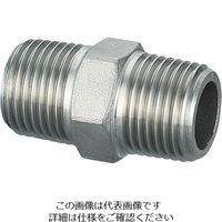 エスコ R 1/4” ニップル(ステンレス製) EA469AH-302A 1セット(15個)（直送品）