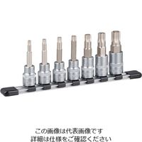 エスコ 1/2”DR/T30ーT70[Torx]ビットソケットセット(イジリ止付 EA618KW-200 1セット（直送品）