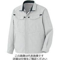 ミドリ安全 ベルデクセル 長袖ブルゾン VES2661上 シルバーグレー×チャコール S 3120332403 1点（直送品）