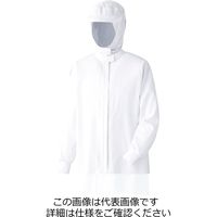 ミドリ安全 男女共用 フード一体型 長袖ジャンパー VEH323FW上 ホワイト SS 3111190002 1点（直送品）