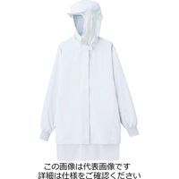 ミドリ安全 男女共用 フード一体型 長袖ブルゾン VEH333FW上 ホワイト LL 3111191006 1点（直送品）