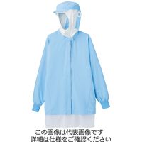 ミドリ安全 男女共用 フード一体型 長袖ブルゾン VEH333FB上 ブルー M 3111191104 1点（直送品）