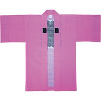 【和装小物・祭り用品】東京いろは 子供用半天 睦無地 ピンク色 3号サイズ 2228335009 1着（直送品）