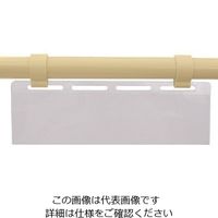 エスコ 80x250mm [パイプラック用]ラベルケース EA976AW-653A 1セット(10個)（直送品）