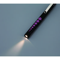 ポケットから落ちにくいナビスプッシュライト（ソフトLED） ショート ブラック/グリーン 7-7843-06 1本