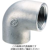 エスコ Rc1・1/4” エルボ(ステンレス製) EA469AC-312A 1セット(3個)（直送品）