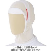 ミドリ安全 眉毛ガードインナーキャップ FFM550 ホワイト LL 3189140906 1セット(10点)（直送品）