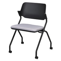 アール・エフ・ヤマカワ SYネスティングチェア 肘無し ファブリック ニュートラルグレー RFC-SYBFNG 1箱（4脚入） 幅609mm キャスター付き