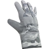 人工皮革カワテックアーミーグレー迷彩 L 5双セット AG6500（直送品）