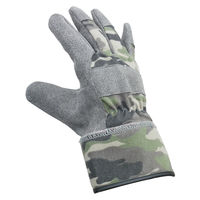 人工皮革カワテックアーミーグリーン迷彩 L 5双セット AG6510（直送品）