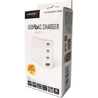 磁気研究所 PD3.0 100W対応 AC充電器 GaN (窒化ガリウム)採用 ML-PDUS4PG100WH 1個