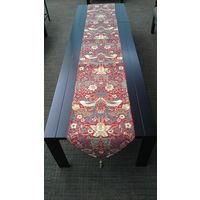 川島織物セルコン モリスデザインスタジオ テーブルランナー 2400×350mm レッド HN1710 1枚（直送品）