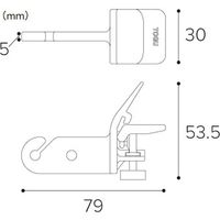 TG棚前ハンガー　透明（20個入）/TG035-0　035-0017　1セット（20個入）（直送品）