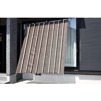 遮光・断熱・省エネ　オーニングシート LLサイズ ブラウンストライプ 60017 3個 トレードワン（直送品）