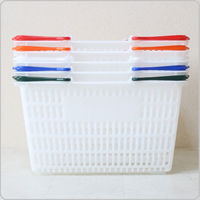 大和産業　ショッピングバスケットナチュラルRB(10個入)SLー7ー18L　122ーY00026　1セット（10個入）（直送品）