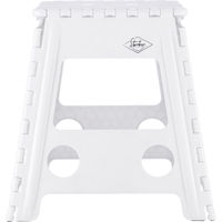 不二貿易 フォールディングステップスツール H39cm WH 86076 1個