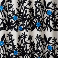 スミノエ デザインライフ セミオーダー カーテン クチナシ 1800×2150mm ブラック １セット(2枚入)（直送品）