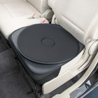 BONFORM（ボンフォーム） サポート 回転クッションNEO ヒップ型 Φ48cm ブラック 5959-70BK 1個（直送品）