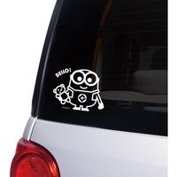 BONFORM（ボンフォーム） ステッカー ミニオン ミニオンボブ 転写ステッカー 15×12cm ホワイト 7642-01WH 1個（直送品）