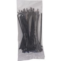 ジャステム コンベックスバンド 黒 100本入 20cm L-20B 1セット（直送品）