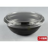 パックスタイル 耐熱どんぶり容器 YS丼 Dー2 黒 653121 400枚(50×8)（直送品）
