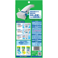 スクラビングバブル 流せるトイレブラシ 除菌消臭プラス 本体 ホワイトブロッサム（ブラシ 4個入）ジョンソン（わけあり品）
