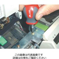 エスコ 2本組 [+ ー]ドライバー(スタビー型) EA557DC-20 1セット(10組)（直送品）