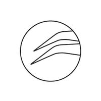 エスコ 0.6x125mm ピンセット(先曲) EA595GC-4L 1セット(30本)（直送品）