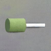 エスコ 25x25mm/6.0mm軸 軸付ゴム砥石(#220) EA819BH-252 1セット(10本)（直送品）