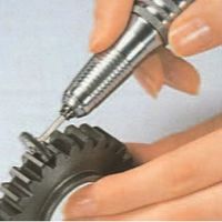 エスコ 22mm/3.0mm軸 平型 軸付ブラシ(スチール製) EA819AJ-5 1セット(10本)（直送品）