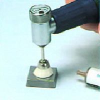 エスコ 22mm/3.0mm軸 平型 軸付ブラシ(ナイロン) EA819AN-1 1セット(15本)（直送品）