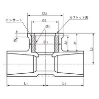 エスコ #13/Rp 1/2” 給水栓チーズ EA471BA-13 1セット(10個)（直送品）