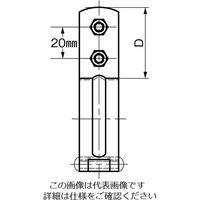 エスコ 32A 鋼管用立バンド(10個) EA440CE-32 1セット(100個:10個×10袋)（直送品）