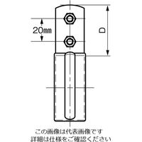 エスコ 22.0mm VP管用立バンド(10個) EA440CD-15 1セット(100個:10個×10袋)（直送品）