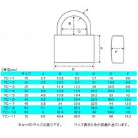 エスコ 15mm シリンダー錠 EA983TC-1 1セット(10個)（直送品）