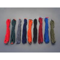 エスコ 3.5mmx 20m ひも・江戸打(ナイロン製・黒) EA628PS-26 1セット(10巻)（直送品）