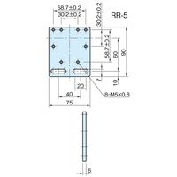 エスコ 58.7x90mm リミットスイッチブラケット EA949RR-5 1セット(4個)（直送品）