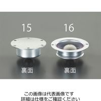 エスコ 76.0x31.0mm ボールキャスター(スチール製) EA986S-16 1セット(4個)（直送品）