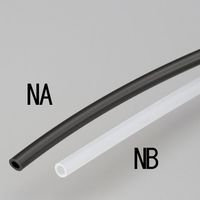 エスコ 2.5/4.0mmx 5m ナイロンチューブ(軟質/黒) EA125NA-4 1セット(15本)（直送品）