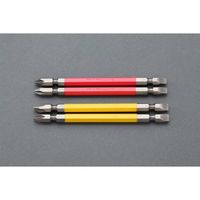 エスコ # 2/6.0x110mm [+ ー]カラービット(2本) EA813AA-63 1セット(15パック)（直送品）