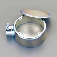 エスコ E19 露出ボックス(1方出/丸型) EA940CS-27 1セット(10個)（直送品）