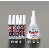 エスコ 2gx5本 アロンアルファ(エクストラ#4020) EA936C-31 1セット(40g:10g×4パック)（直送品）